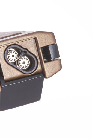 Cohiba Çift Torch Pürmüz Trinidad Özel Üretim Dahili Delici & V Kesici Metal Puro Çakmağı