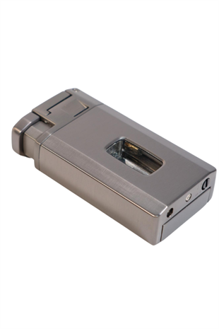 Cohiba Çift Torch Pürmüz Kesici & Delici Gunmetal Metal Puro Çakmağı