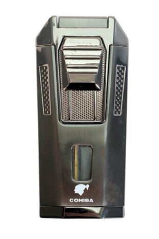 Cohiba Çift Torch Pürmüz Delicili Gunmetal Metal Puro Çakmağı