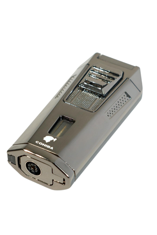 Cohiba Çift Torch Pürmüz Delicili Gunmetal Metal Puro Çakmağı