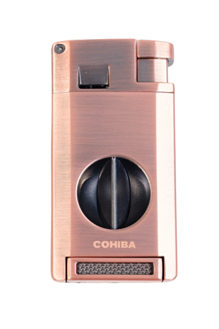 Cohiba Çift Torch Pürmüz Kesici & Delici Bronz Metal Puro Çakmağı