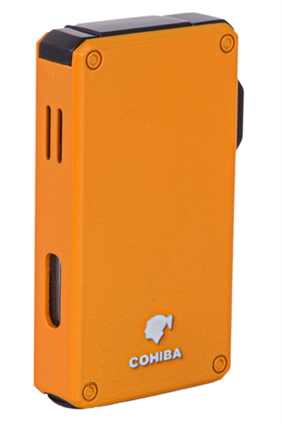 Cohiba Çift Torch Pürmüz Açık Turuncu Metal Puro Çakmağı