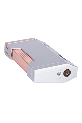 Parmida Çift Torch Pürmüz Gümüş Metal Puro Çakmağı