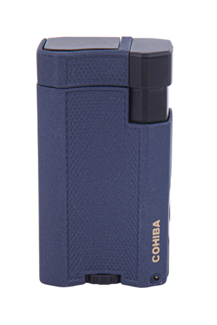 Cohiba Çift Torch Pürmüz Lacivert Desenli Puro Çakmağı