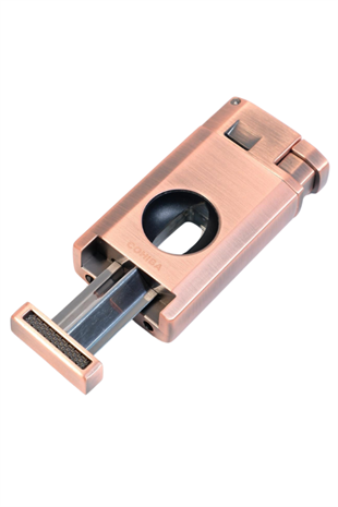 Cohiba Çift Torch Pürmüz Kesici & Delici Bronz Metal Puro Çakmağı