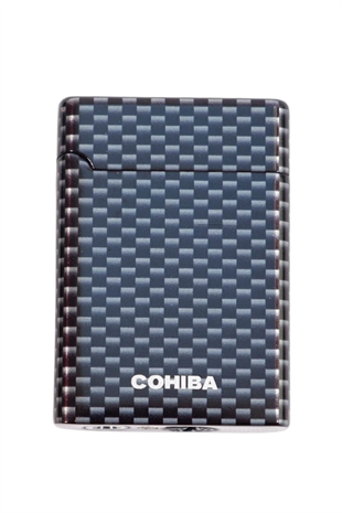 Cohiba Çift Torch Pürmüz Karbon Desenli Metal Puro Çakmağı