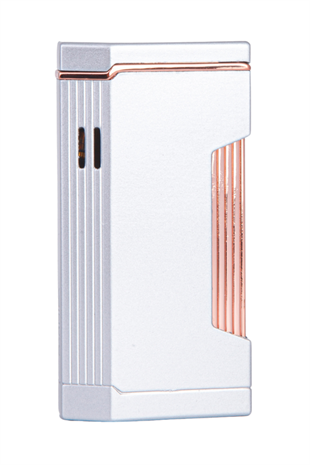 Parmida Çift Torch Pürmüz Gümüş Metal Puro Çakmağı