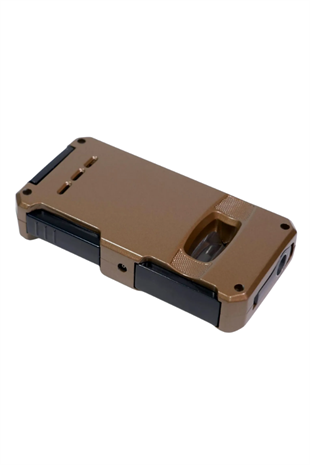 Cohiba Çift Torch Pürmüz Dahili V Kesicili Kahverengi Metal Puro Çakmağı