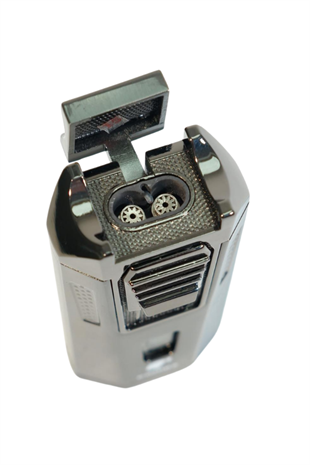 Cohiba Çift Torch Pürmüz Delicili Gunmetal Metal Puro Çakmağı