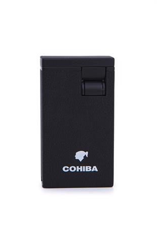 Cohiba Çift Torch Pürmüz Siyah Metal Puro Çakmağı