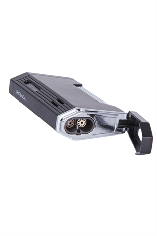 Cohiba Çift Torch Pürmüz Siyah Metal Puro Çakmağı