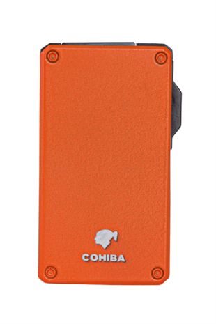Cohiba Çift Torch Pürmüz Turuncu Metal Puro Çakmağı
