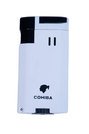 Cohiba Çift Torch Pürmüz Beyaz Puro Çakmağı