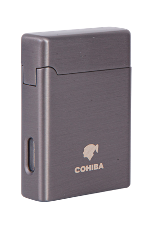 Cohiba Çift Torch Pürmüz Gunmetal Metal Puro Çakmağı