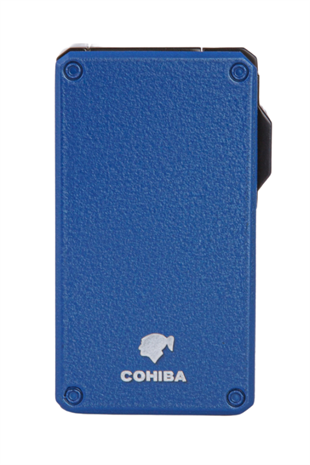 Cohiba Çift Torch Pürmüz Mat Lacivert Metal Puro Çakmağı