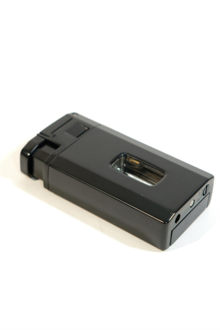 Cohiba Çift Torch Pürmüz Kesici & Delici Siyah Metal Puro Çakmağı