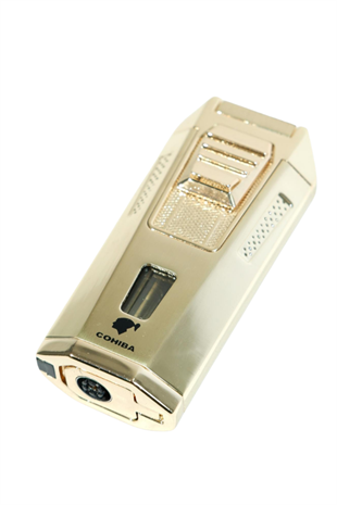 Cohiba Çift Torch Pürmüz Delicili Gold Metal Puro Çakmağı