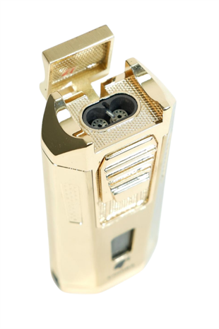 Cohiba Çift Torch Pürmüz Delicili Gold Metal Puro Çakmağı