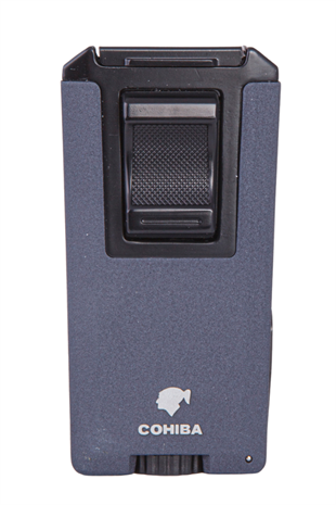 Cohiba Çift Torch Pürmüz Grafit-Siyah Metal Puro Çakmağı
