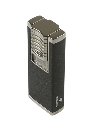 Cohiba Çift Torch Mat Siyah-Gunmetal Metal Puro Çakmağı