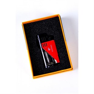 Cohiba İki Torch Pürmüz Kırmızı Puro Çakmağı