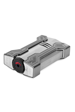 Conquistador Çift Torch Pürmüz Krom Gunmetal Defi Extreme Dizayn Metal Puro Çakmağı