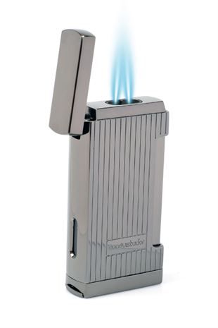 Conquistador Çift Torch Pürmüz Gunmetal Delicili Metal Puro Çakmağı