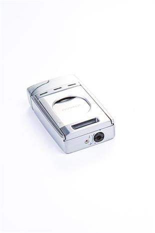 Parmida Çift Torch Pürmüz Gümüş S-Cut Puro Çakmağı