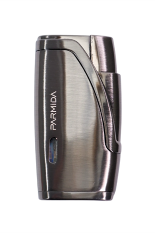 Parmida Çift Torch Pürmüz Gunmetal Metal Puro Çakmağı