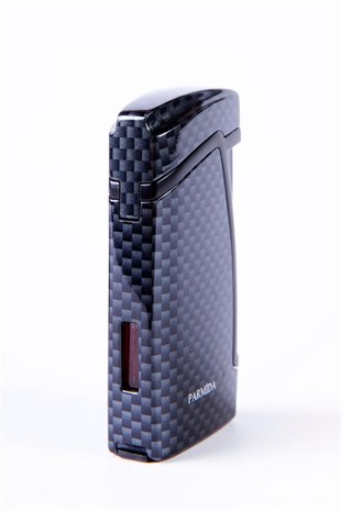 Parmida İki Torch Pürmüz Karbon Desen Puro Çakmağı