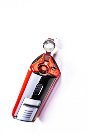 Parmida İki Torch Pürmüz Kırmızı Puro Çakmağı
