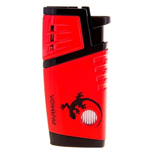 Parmida 2 Torch Pürmüz Kırmızı Desenli Puro Çakmağı