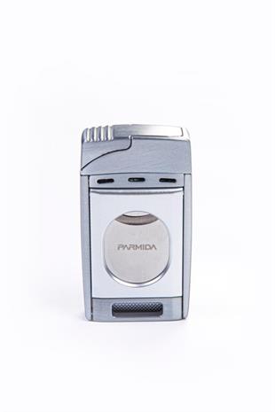 Parmida Çift Torch Pürmüz Gümüş S-Cut Puro Çakmağı