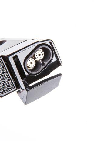 Parmida Çift Torch Pürmüz Gunmetal-Siyah V-Cut Puro Çakmağı