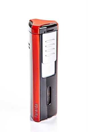 Parmida İki Torch Pürmüz Kırmızı Puro Çakmağı