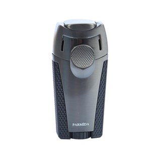 Parmida İki Torch Pürmüz Gunmetal Puro Çakmağı