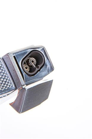 Parmida Çift Torch Pürmüz Gümüş V-Cut Puro Çakmağı