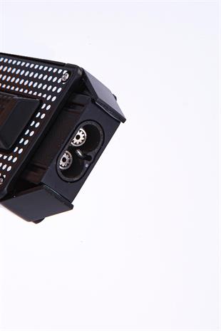 Parmida Çift Torch Pürmüz Siyah-Beyaz Desenli Metal Puro Çakmağı