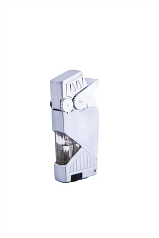 Parmida Çift Torch Pürmüz Gümüş Puro Çakmağı