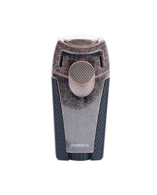 Parmida İki Torch Pürmüz Bronz Puro Çakmağı