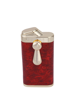 Parmida Çift Torch Pürmüz Bordo-Gold Metal Puro Çakmağı