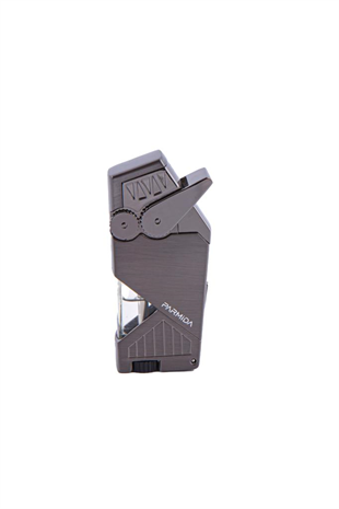 Parmida Çift Torch Pürmüz Gunmetal Puro Çakmağı