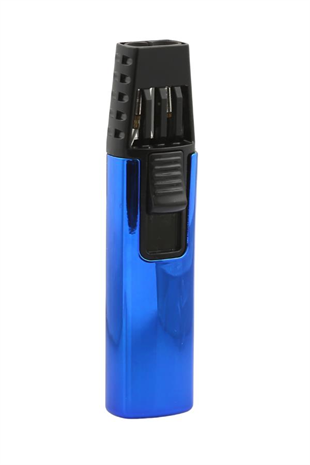 Parmida Çift Torch Pürmüz Lacivert-Siyah Puro Çakmağı