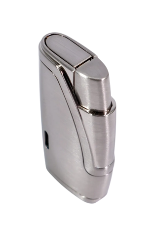 Parmida Çift Torch Pürmüz Gümüş Metal Puro Çakmağı