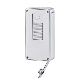 Porsche Design İki Torch Pürmüz Perde Alev Gümüş Puro Çakmağı