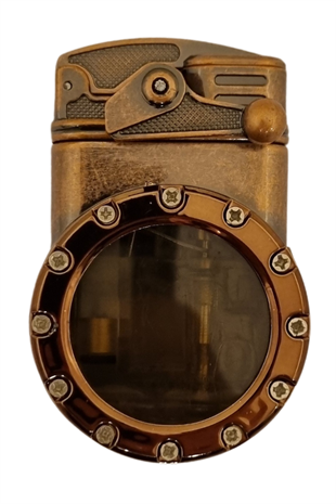 PremiumQuality Gunmetal Çift Torch Pürmüz Metal Puro Çakmağı