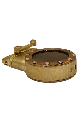 PremiumQuality Gold Çift Torch Pürmüz Metal Puro Çakmağı