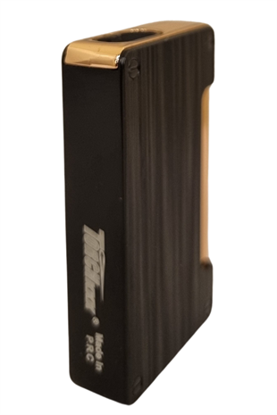 PremiumQuality Fırçalı Siyah-Gold Çift Torch Pürmüz Metal Puro Çakmağı