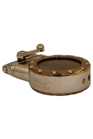 PremiumQuality Gümüş Çift Torch Pürmüz Metal Puro Çakmağı