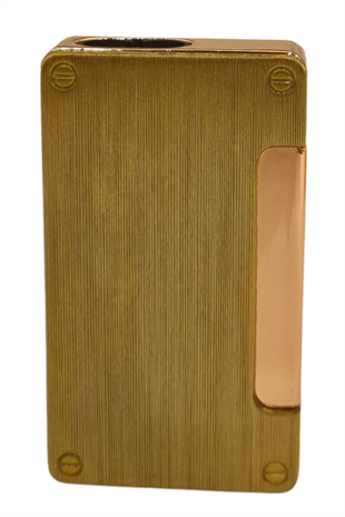 PremiumQuality Fırçalı Gold Çift Torch Pürmüz Metal Puro Çakmağı